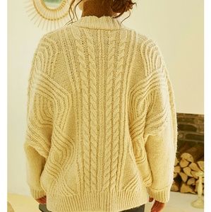 Twist Knit Sweater Coat